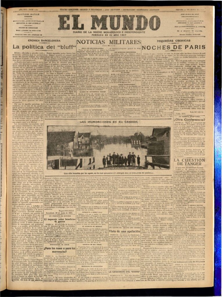 Miniatura de El Mundo del 24 de junio de 1922 (edición de provincias)
