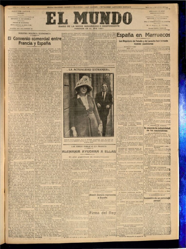 Miniatura de El Mundo del 27 de junio de 1922 (edición de provincias)