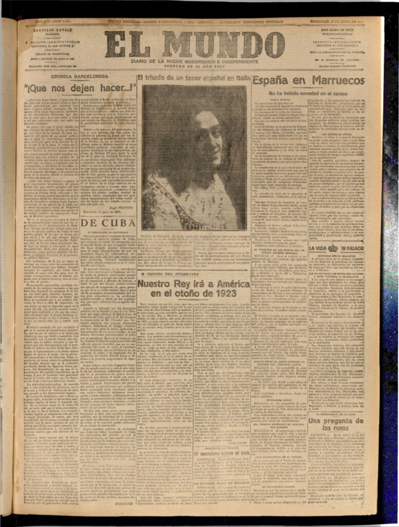Miniatura de El Mundo del 28 de junio de 1922