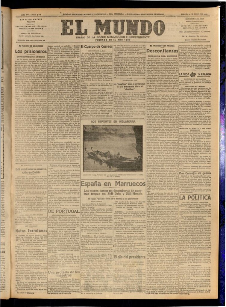 Miniatura de El Mundo del 6 de julio de 1922