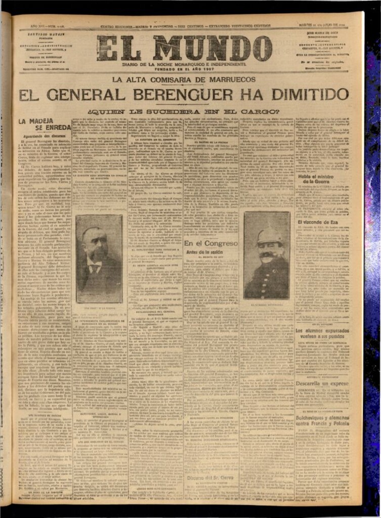 Miniatura de El Mundo del 11 de julio de 1922