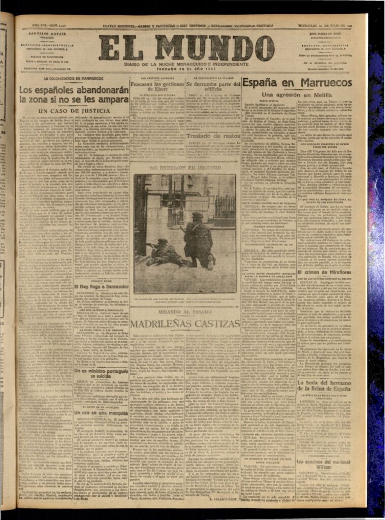 Miniatura de El Mundo del 19 de julio de 1922