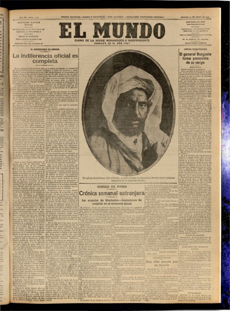 Miniatura de El Mundo del 22 de julio de 1922