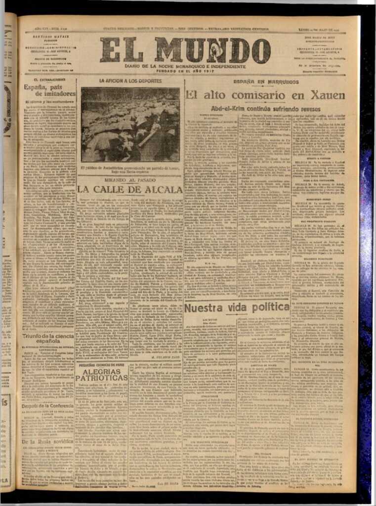 Miniatura de El Mundo del 24 de julio de 1922