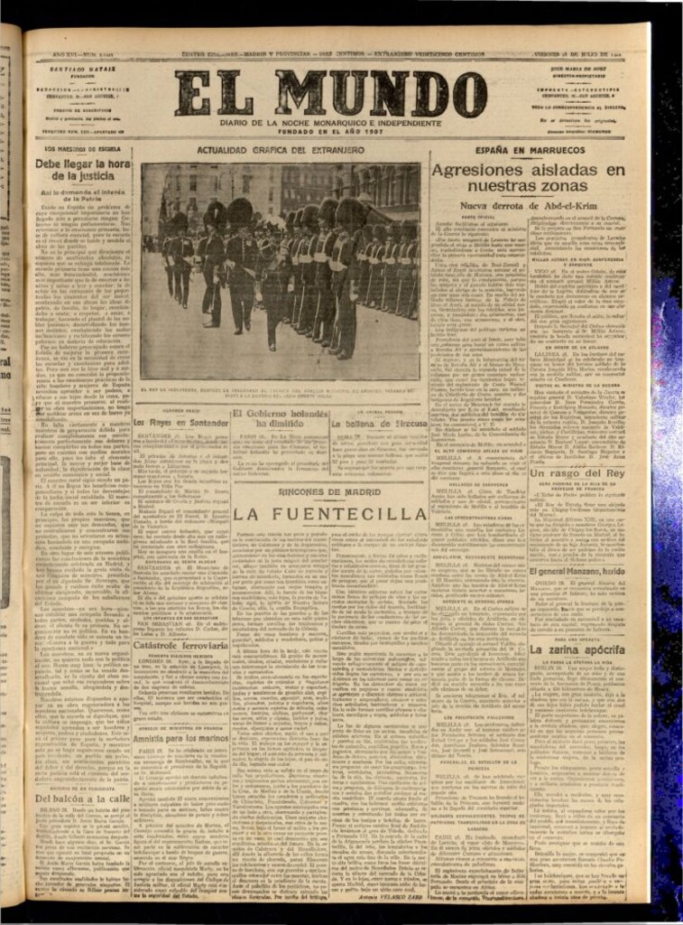 Miniatura de El Mundo del 28 de julio de 1922