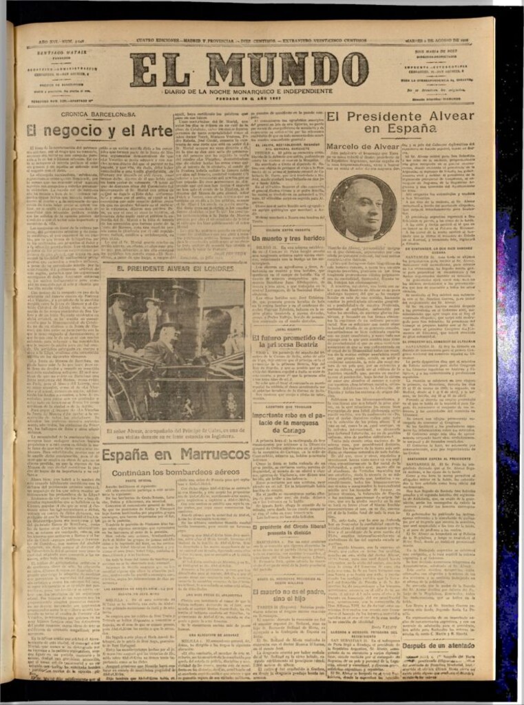 Miniatura de El Mundo del 1 de agosto de 1922
