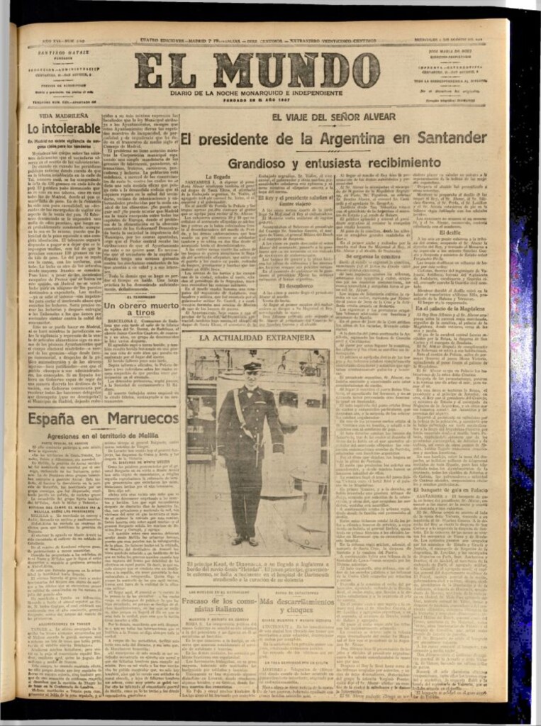 Miniatura de El Mundo del 2 de agosto de 1922