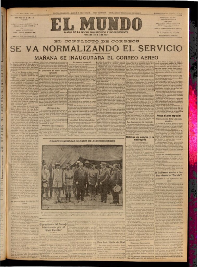 Miniatura de El Mundo del 23 de agosto de 1922