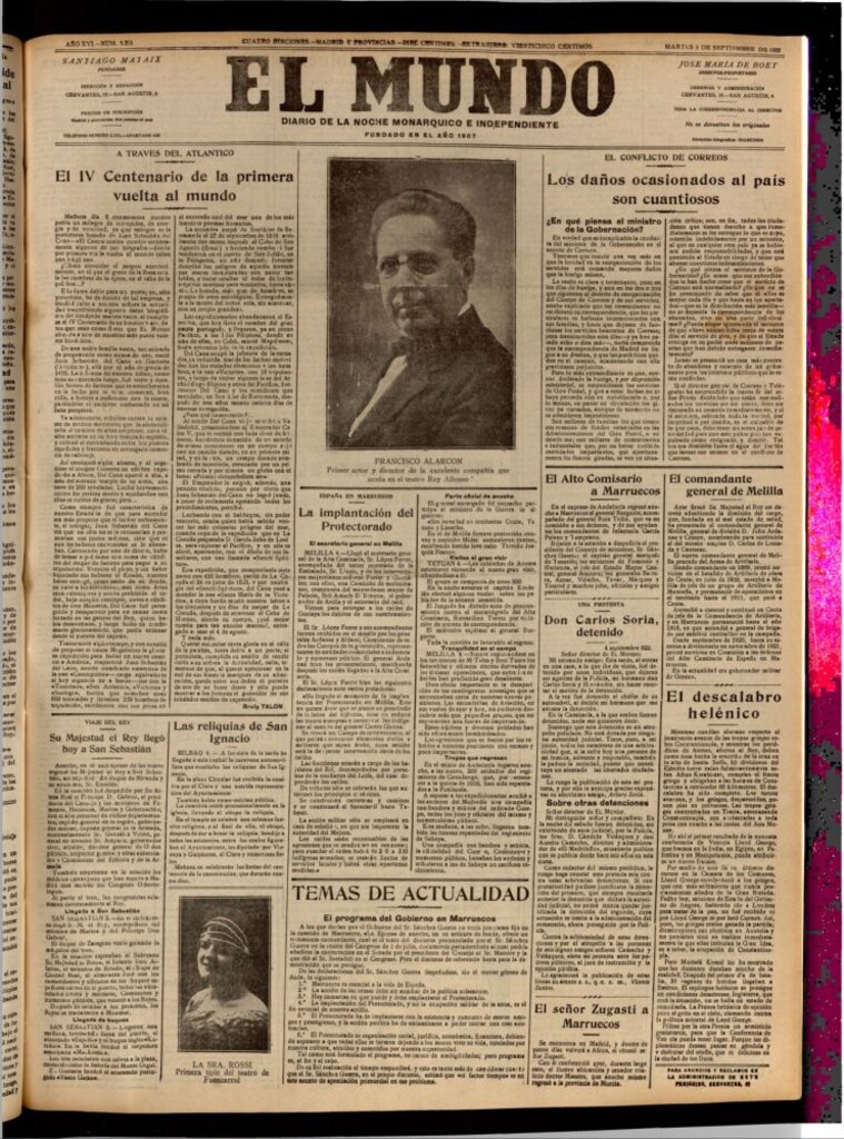 Miniatura de El Mundo del 5 de septiembre de 1922