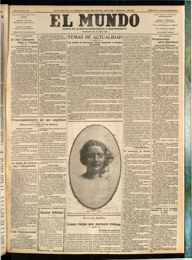 Miniatura de El Mundo del 6 de septiembre de 1922 (edición de provincias)