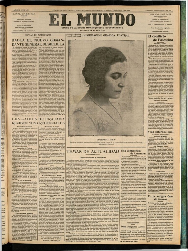 Miniatura de El Mundo del 8 de septiembre de 1922 (edición de provincias)