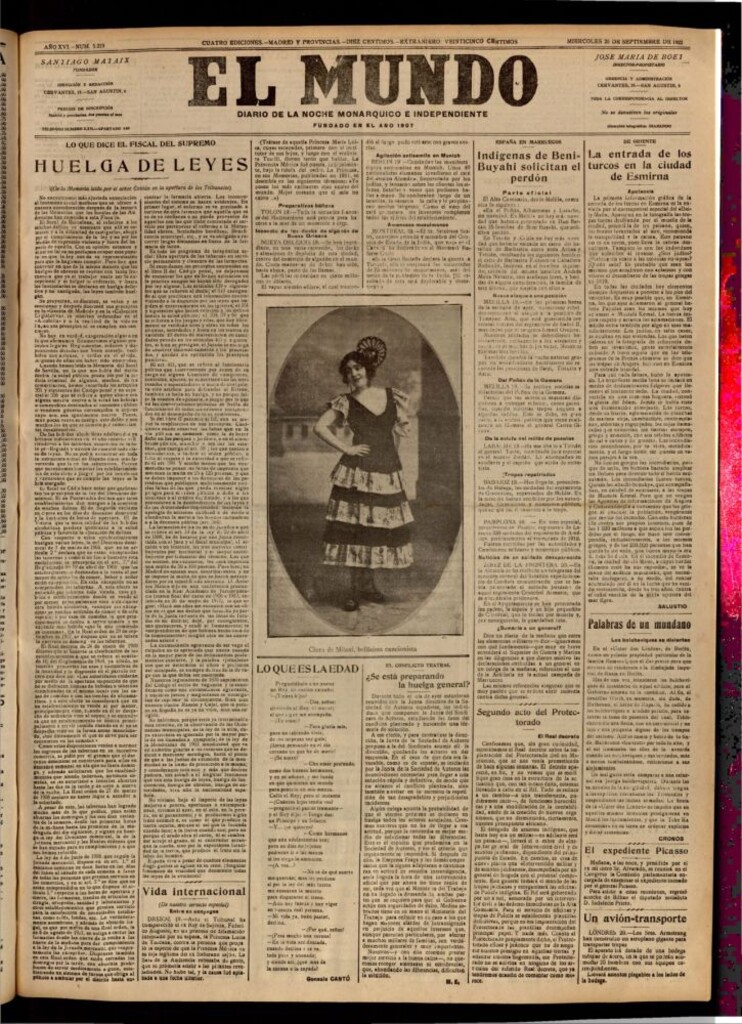 Miniatura de El Mundo del 20 de septiembre de 1922