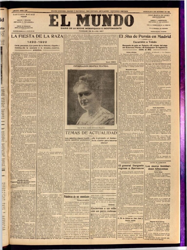 Miniatura de El Mundo del 11 de octubre de 1922