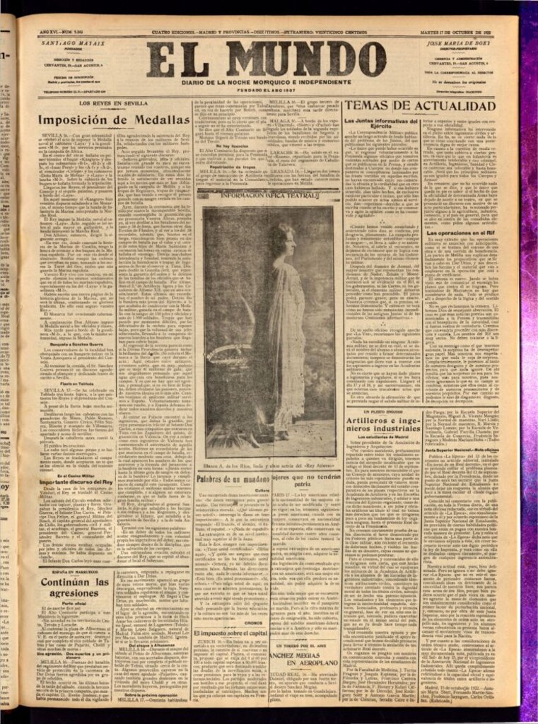 Miniatura de El Mundo del 17 de octubre de 1922