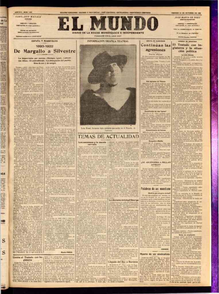 Miniatura de El Mundo del 20 de octubre de 1922