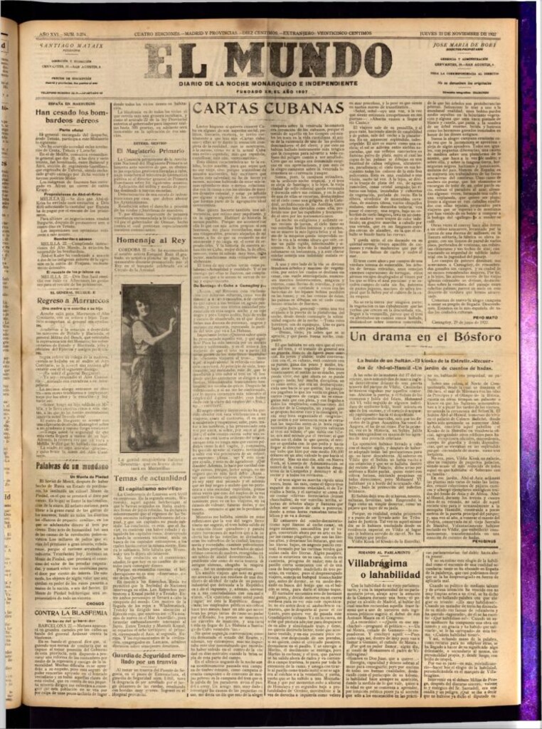 Miniatura de El Mundo del 23 de noviembre de 1922