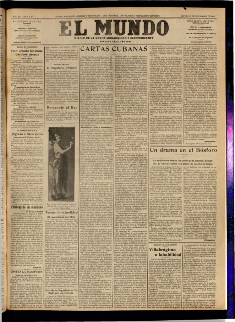 Miniatura de El Mundo del 23 de noviembre de 1922 (edición de provincias)