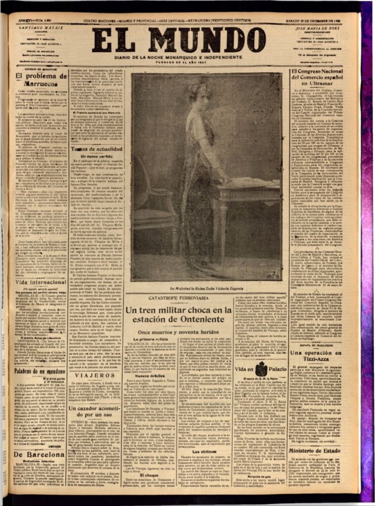 Miniatura de El Mundo del 23 de diciembre de 1922