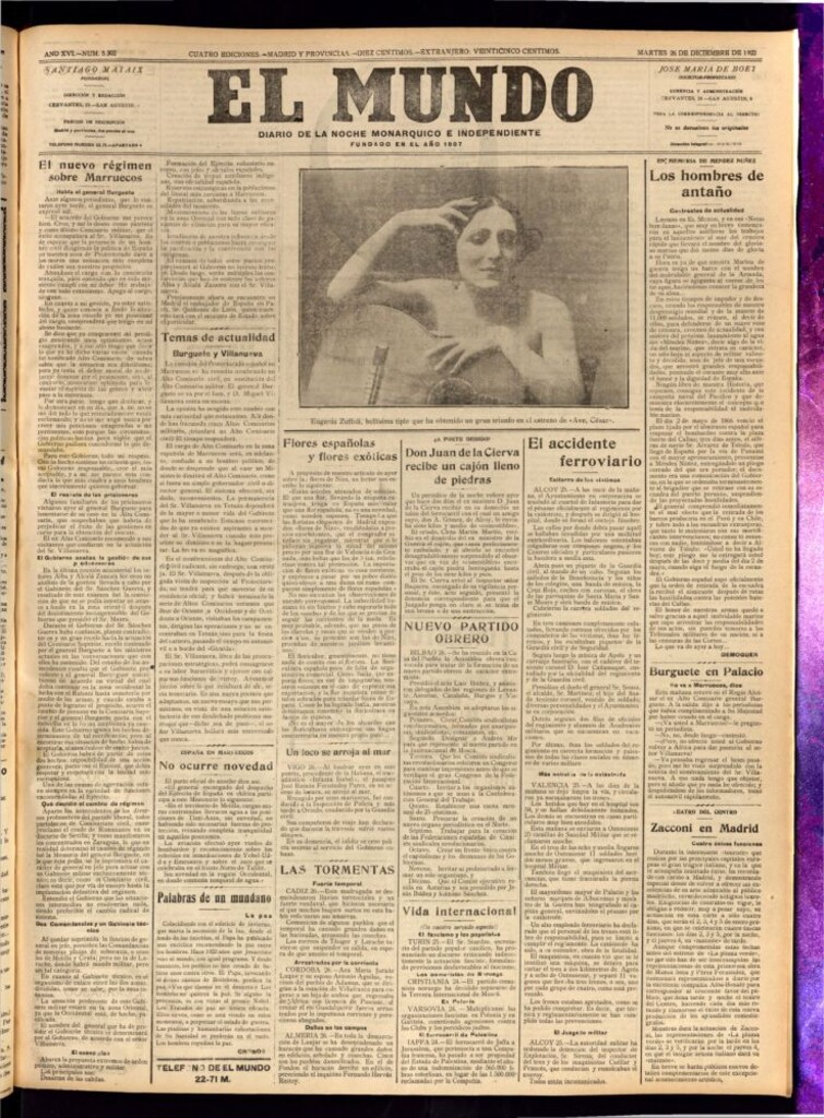 Miniatura de El Mundo del 26 de diciembre de 1922