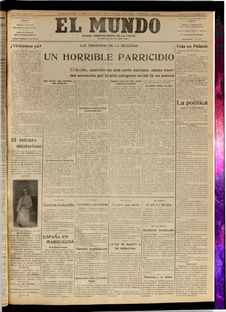 Miniatura de El Mundo del 24 de febrero de 1923