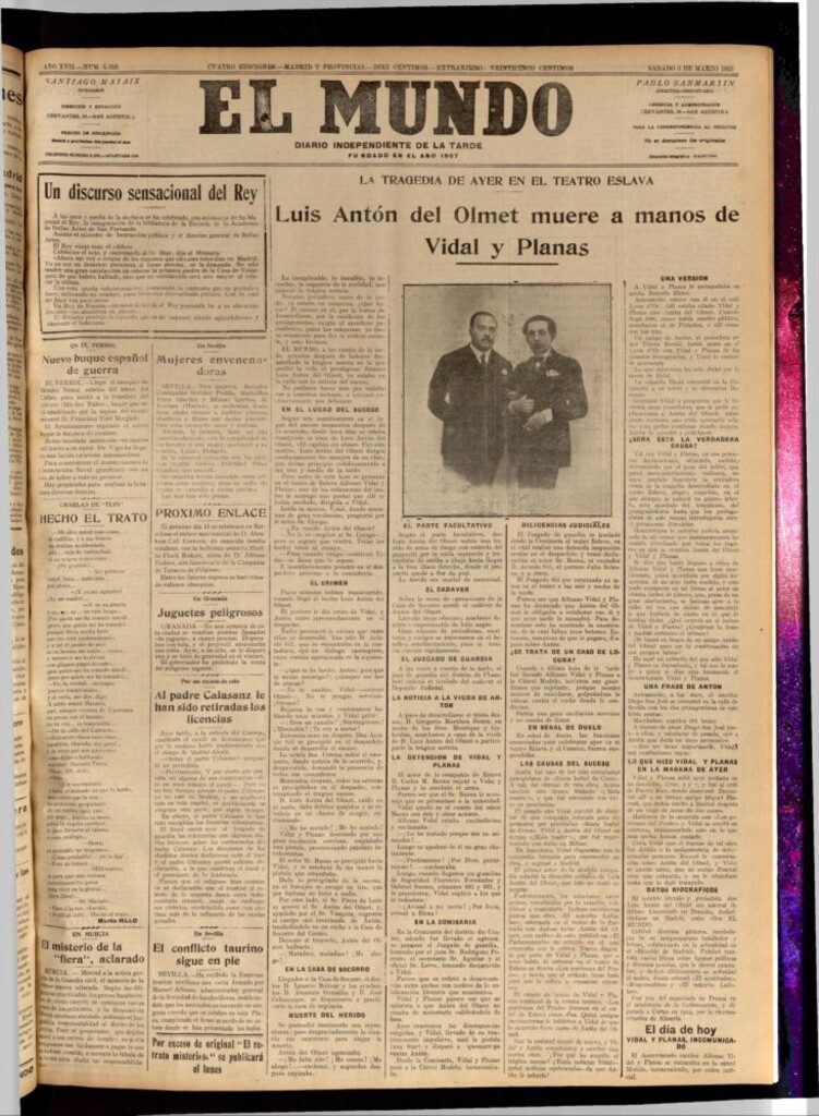 Miniatura de El Mundo del 3 de marzo de 1923