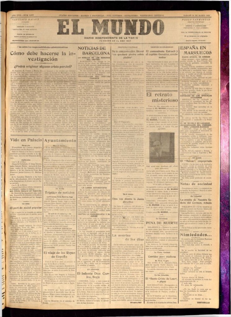 Miniatura de El Mundo del 24 de marzo de 1923