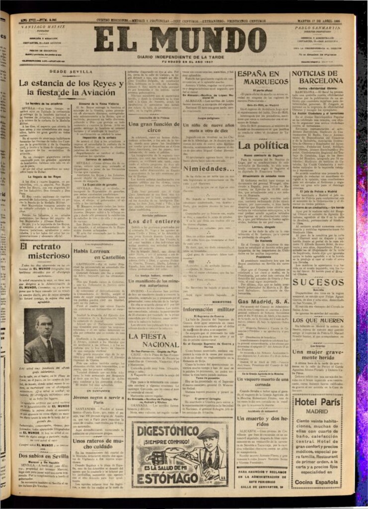 Miniatura de El Mundo del 17 de abril de 1923