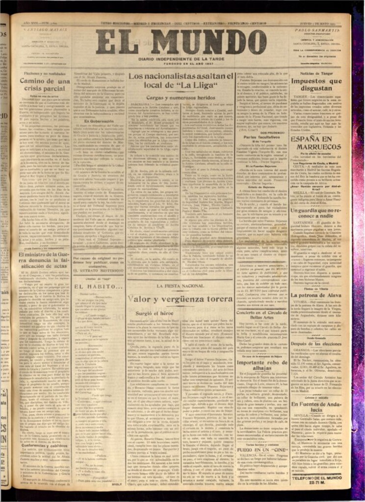 Miniatura de El Mundo del 3 de mayo de 1923