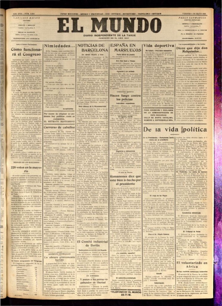 Miniatura de El Mundo del 4 de mayo de 1923