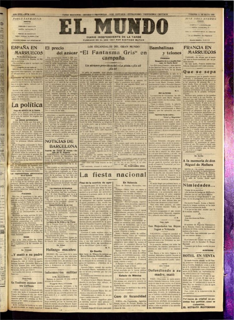 Miniatura de El Mundo del 11 de mayo de 1923