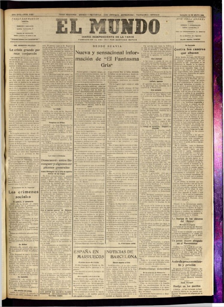 Miniatura de El Mundo del 19 de mayo de 1923