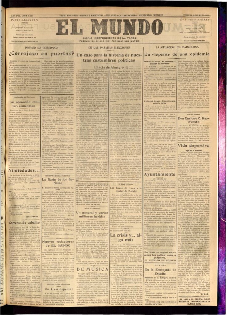 Miniatura de El Mundo del 25 de mayo de 1923
