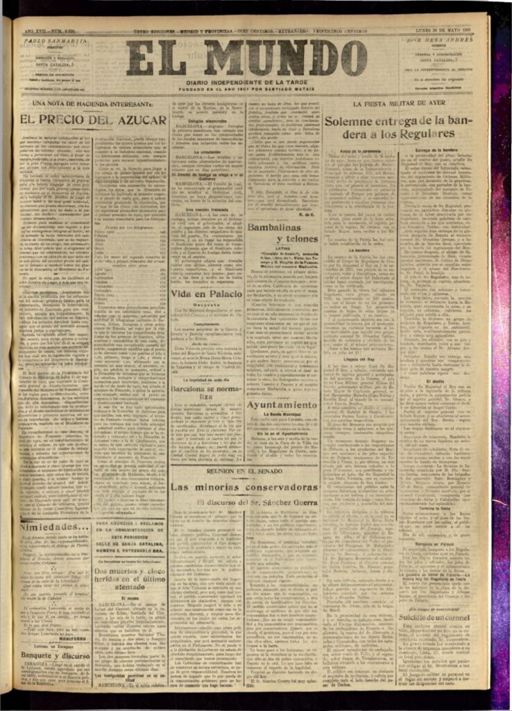 Miniatura de El Mundo del 28 de mayo de 1923