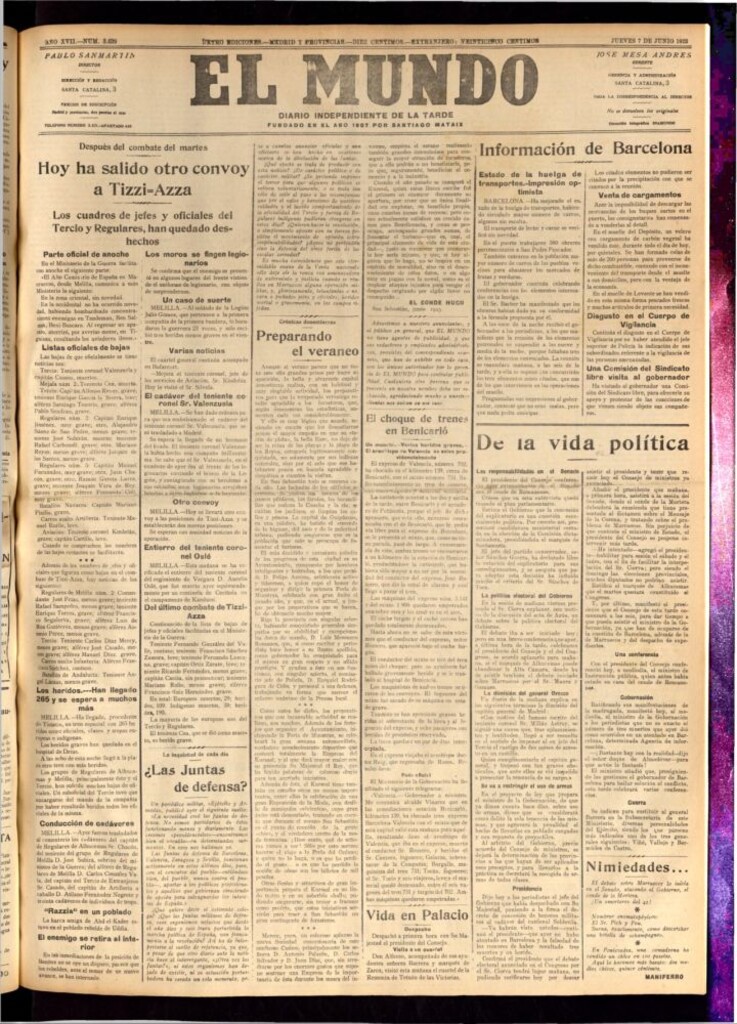 Miniatura de El Mundo del 7 de junio de 1923