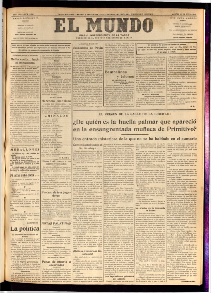 Miniatura de El Mundo del 12 de junio de 1923