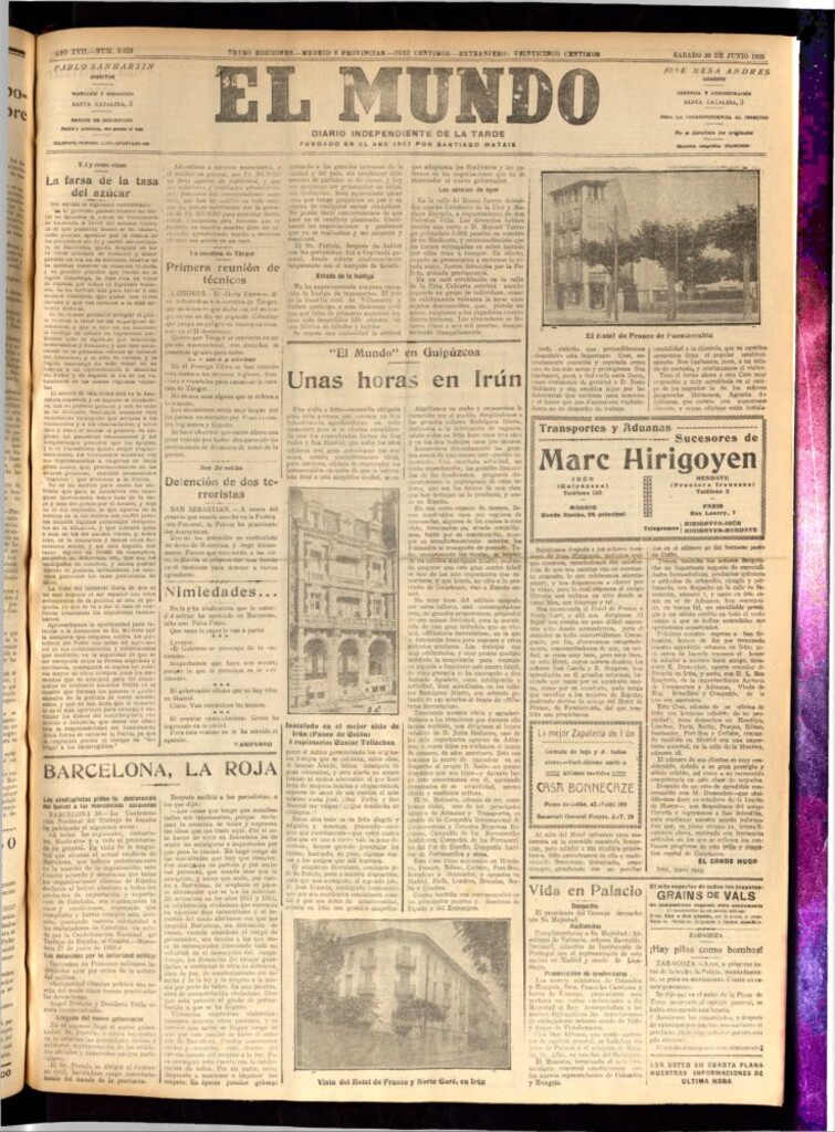 Miniatura de El Mundo del 30 de junio de 1923