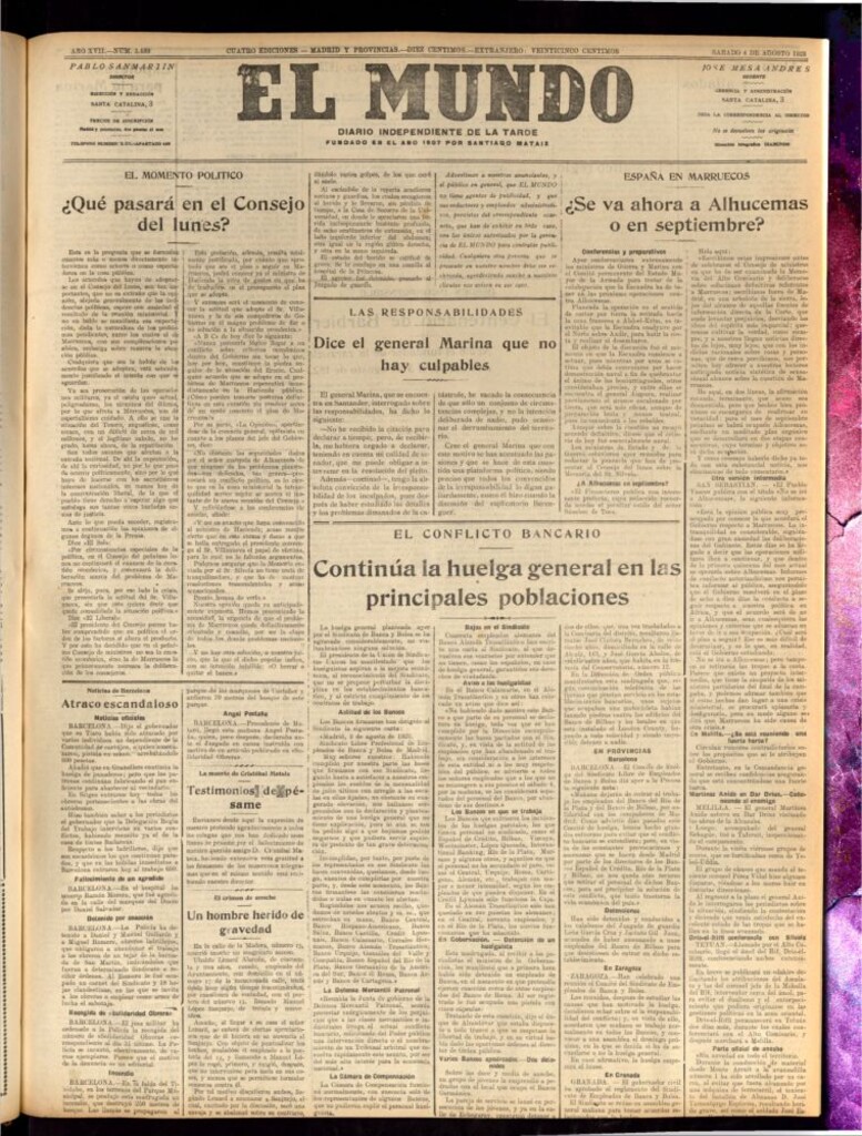 Miniatura de El Mundo del 4 de agosto de 1923
