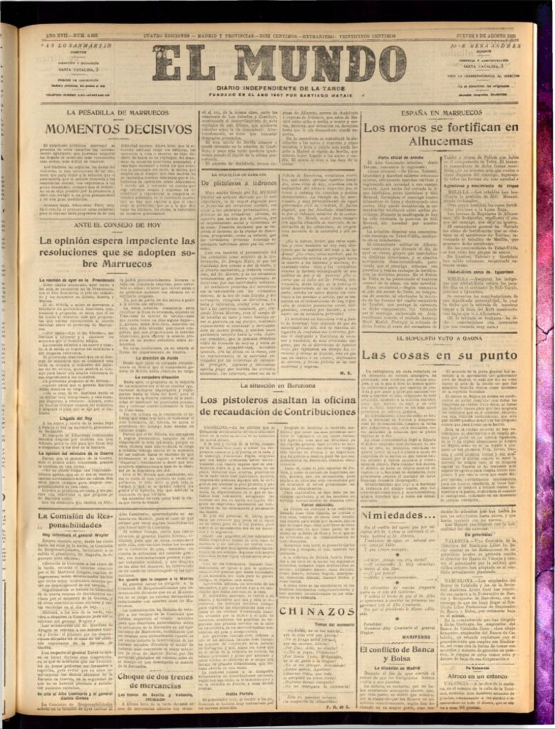 Miniatura de El Mundo del 9 de agosto de 1923