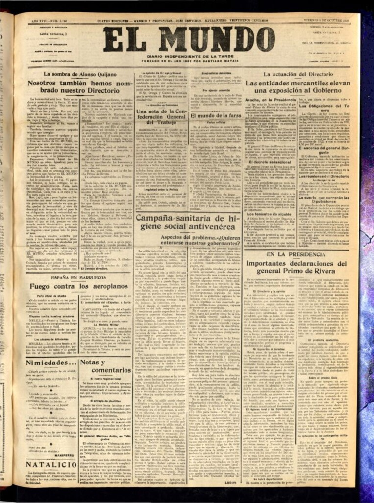 Miniatura de El Mundo del 5 de octubre de 1923