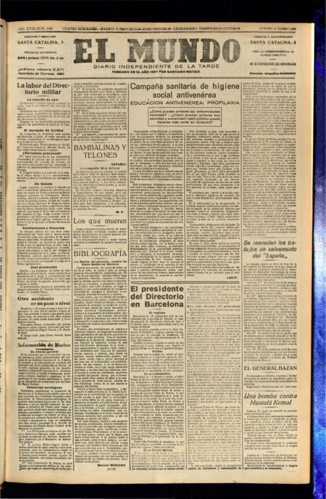 Miniatura de El Mundo del 10 de enero de 1924