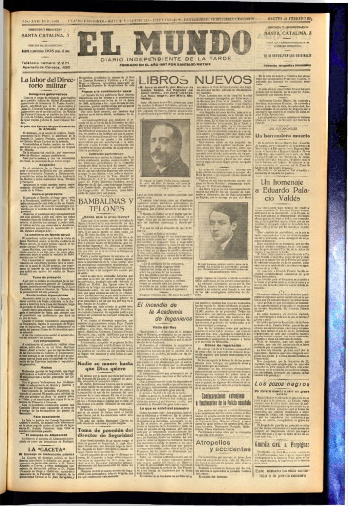 Miniatura de El Mundo del 12 de febrero de 1924