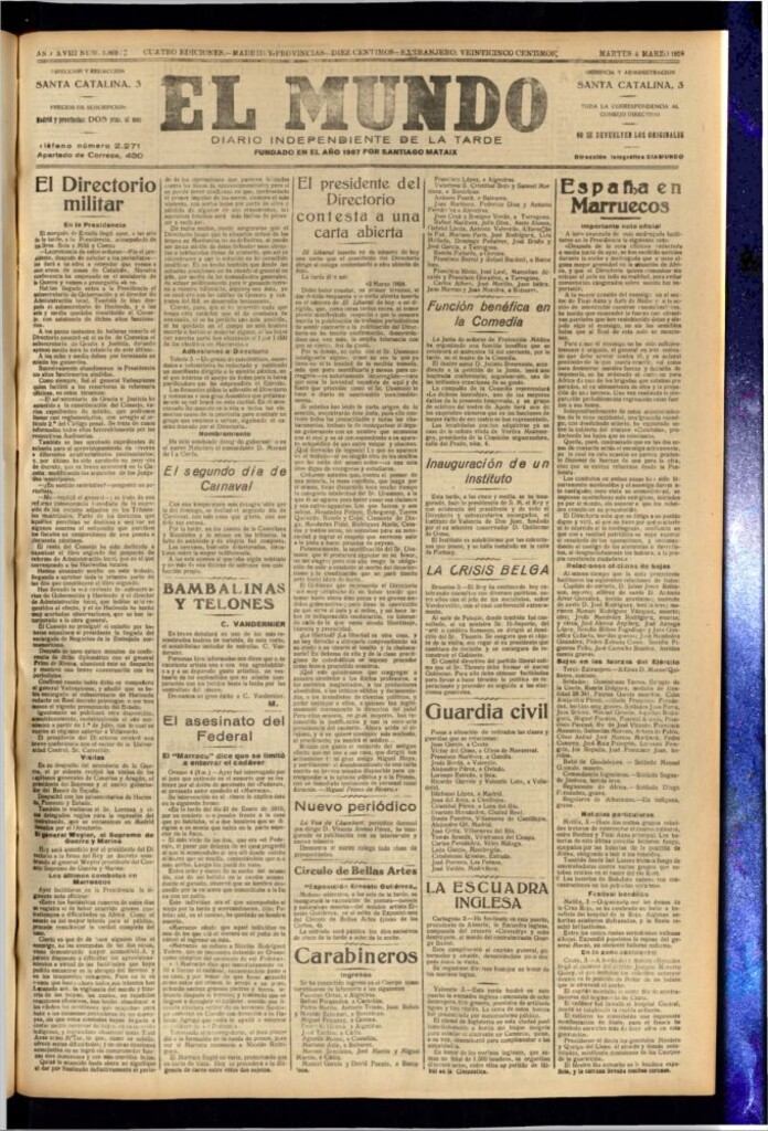 Miniatura de El Mundo del 4 de marzo de 1924