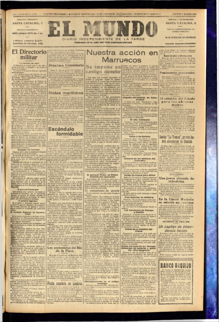 Miniatura de El Mundo del 6 de marzo de 1924
