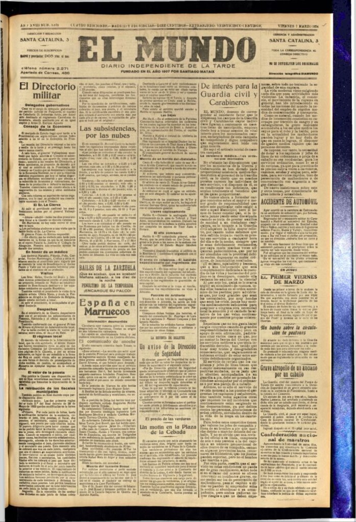 Miniatura de El Mundo del 7 de marzo de 1924