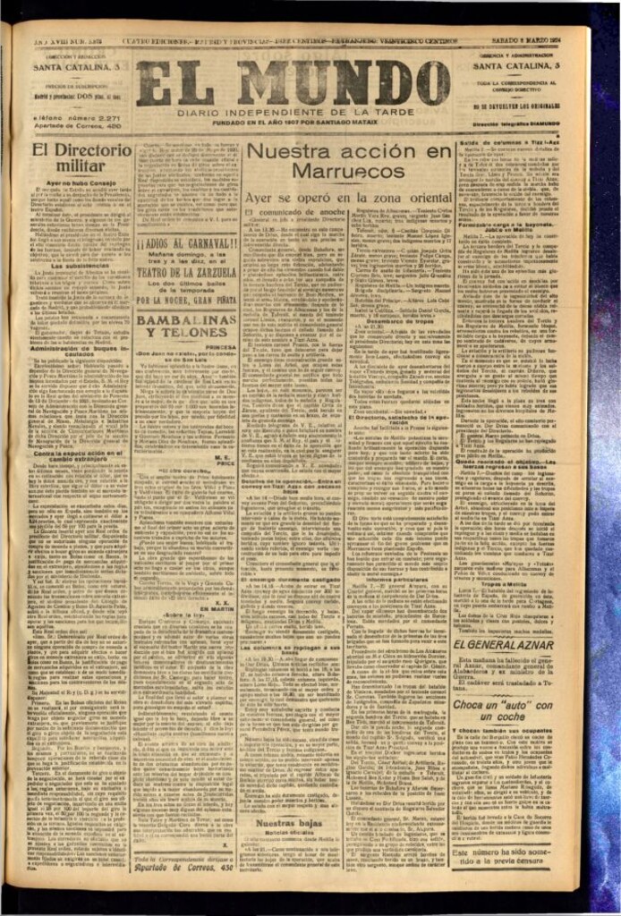Miniatura de El Mundo del 8 de marzo de 1924