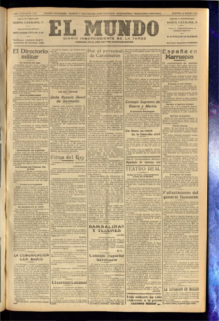 Miniatura de El Mundo del 13 de marzo de 1924