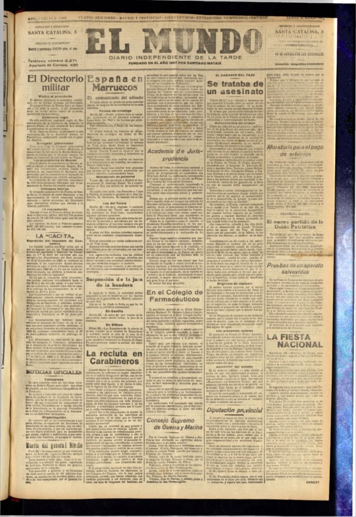 Miniatura de El Mundo del 24 de marzo de 1924