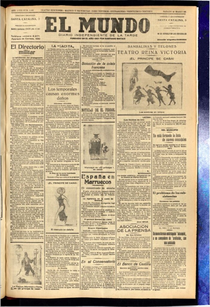 Miniatura de El Mundo del 29 de marzo de 1924
