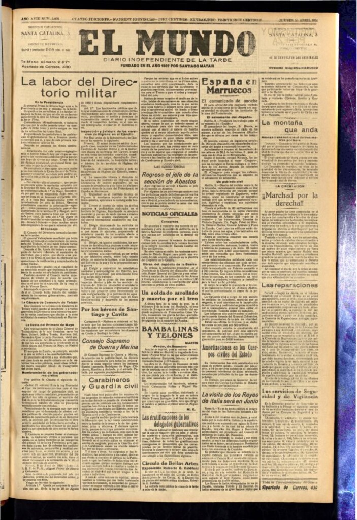 Miniatura de El Mundo del 10 de abril de 1924
