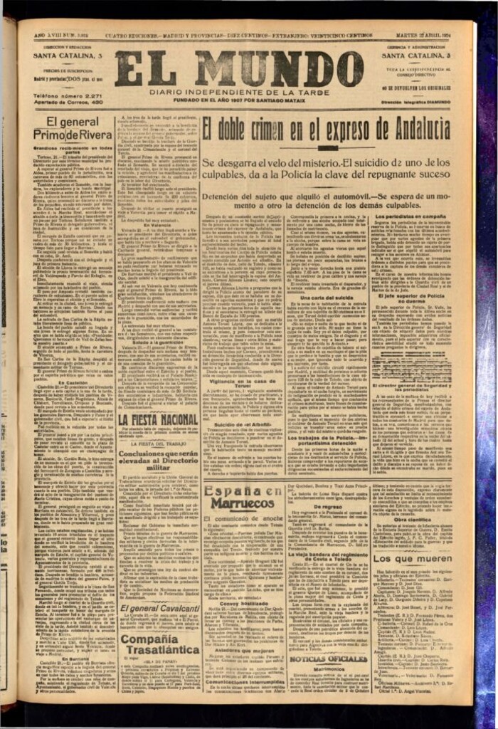 Miniatura de El Mundo del 22 de abril de 1924